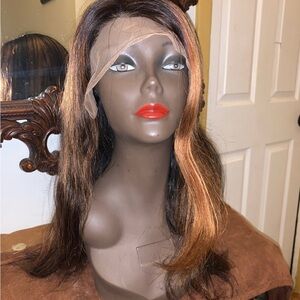Elegant Brown and Tan Women's Wig